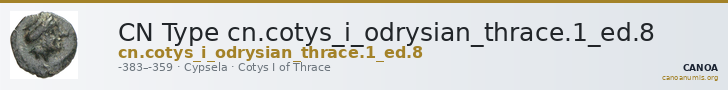 CN Type cn.cotys_i_odrysian_thrace.1_ed.8 — CANOA