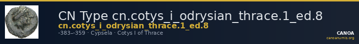 CN Type cn.cotys_i_odrysian_thrace.1_ed.8 — CANOA