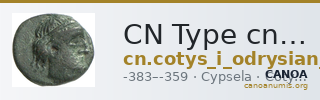 CN Type cn.cotys_i_odrysian_thrace.1_ed.9 — CANOA