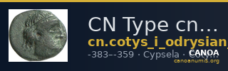 CN Type cn.cotys_i_odrysian_thrace.1_ed.9 — CANOA