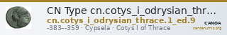 CN Type cn.cotys_i_odrysian_thrace.1_ed.9 — CANOA