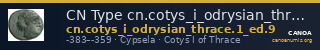 CN Type cn.cotys_i_odrysian_thrace.1_ed.9 — CANOA