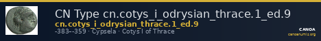 CN Type cn.cotys_i_odrysian_thrace.1_ed.9 — CANOA