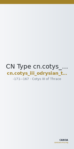 CN Type cn.cotys_iii_odrysian_thrace.1_ed.2 — CANOA
