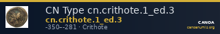 CN Type cn.crithote.1_ed.3 — CANOA