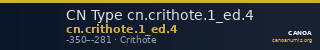 CN Type cn.crithote.1_ed.4 — CANOA