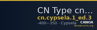 CN Type cn.cypsela.1_ed.3 — CANOA