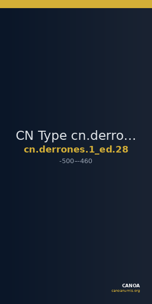 CN Type cn.derrones.1_ed.28 — CANOA