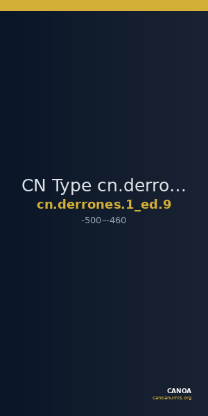 CN Type cn.derrones.1_ed.9 — CANOA