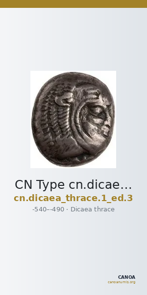 CN Type cn.dicaea_thrace.1_ed.3 — CANOA