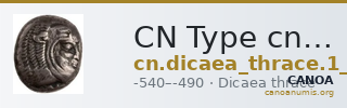 CN Type cn.dicaea_thrace.1_ed.3 — CANOA