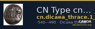 CN Type cn.dicaea_thrace.1_ed.3 — CANOA