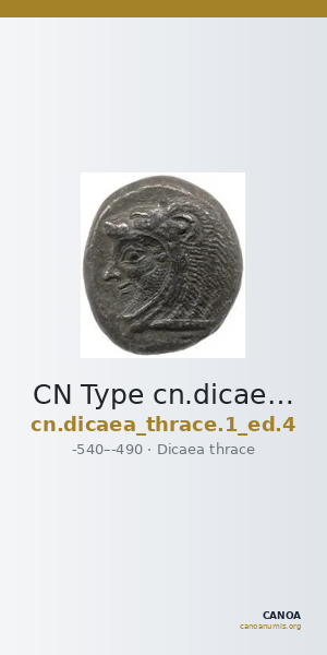 CN Type cn.dicaea_thrace.1_ed.4 — CANOA