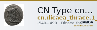 CN Type cn.dicaea_thrace.1_ed.4 — CANOA