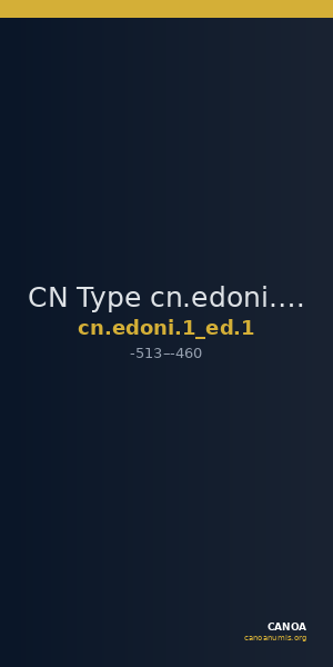 CN Type cn.edoni.1_ed.1 — CANOA