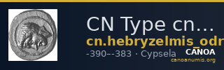 CN Type cn.hebryzelmis_odrysian_thrace.1_ed.2 — CANOA