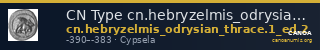 CN Type cn.hebryzelmis_odrysian_thrace.1_ed.2 — CANOA