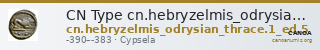 CN Type cn.hebryzelmis_odrysian_thrace.1_ed.5 — CANOA