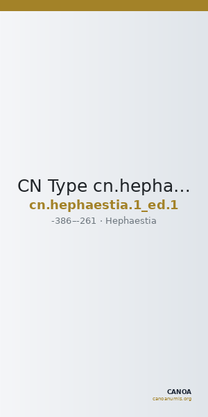 CN Type cn.hephaestia.1_ed.1 — CANOA