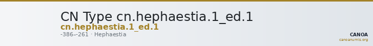 CN Type cn.hephaestia.1_ed.1 — CANOA
