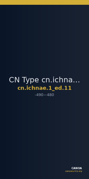 CN Type cn.ichnae.1_ed.11 — CANOA