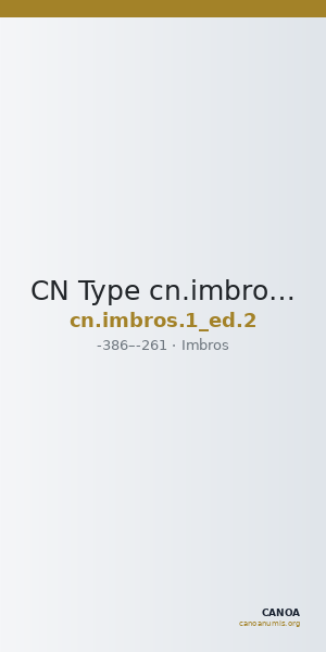 CN Type cn.imbros.1_ed.2 — CANOA