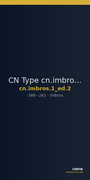 CN Type cn.imbros.1_ed.2 — CANOA