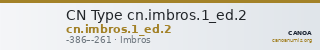 CN Type cn.imbros.1_ed.2 — CANOA