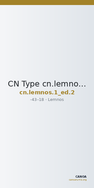 CN Type cn.lemnos.1_ed.2 — CANOA