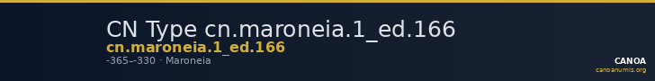 CN Type cn.maroneia.1_ed.166 — CANOA
