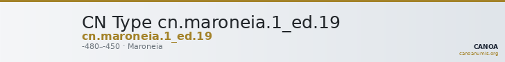 CN Type cn.maroneia.1_ed.19 — CANOA