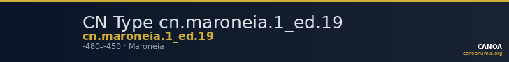 CN Type cn.maroneia.1_ed.19 — CANOA