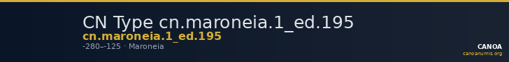 CN Type cn.maroneia.1_ed.195 — CANOA