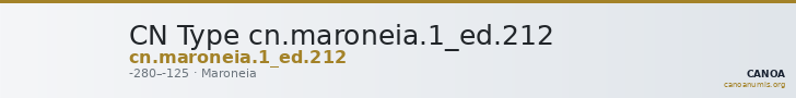 CN Type cn.maroneia.1_ed.212 — CANOA