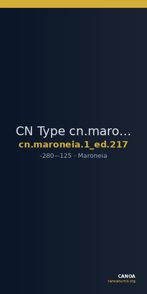 CN Type cn.maroneia.1_ed.217 — CANOA