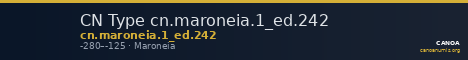 CN Type cn.maroneia.1_ed.242 — CANOA