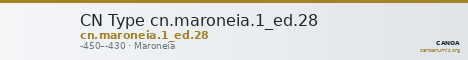 CN Type cn.maroneia.1_ed.28 — CANOA