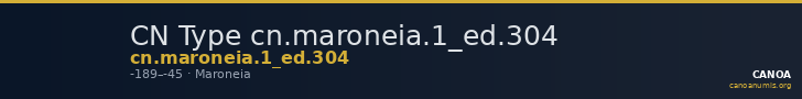 CN Type cn.maroneia.1_ed.304 — CANOA