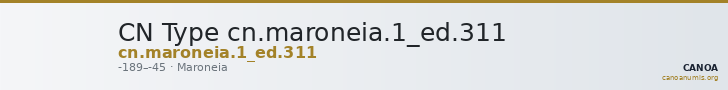CN Type cn.maroneia.1_ed.311 — CANOA