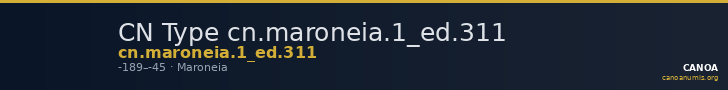 CN Type cn.maroneia.1_ed.311 — CANOA