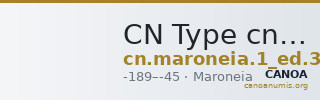 CN Type cn.maroneia.1_ed.332 — CANOA