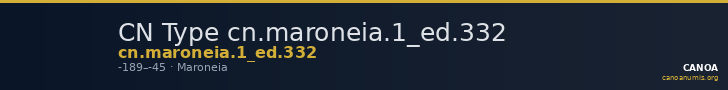 CN Type cn.maroneia.1_ed.332 — CANOA