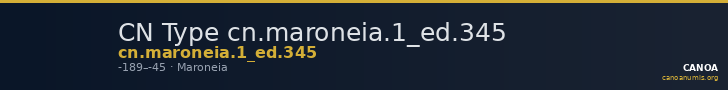 CN Type cn.maroneia.1_ed.345 — CANOA
