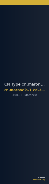 CN Type cn.maroneia.1_ed.378 — CANOA