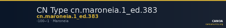 CN Type cn.maroneia.1_ed.383 — CANOA