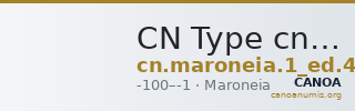 CN Type cn.maroneia.1_ed.406 — CANOA