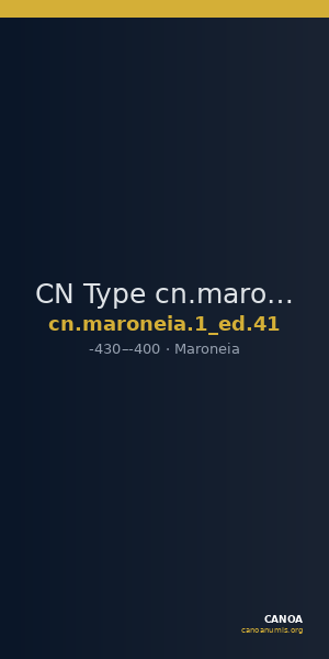 CN Type cn.maroneia.1_ed.41 — CANOA