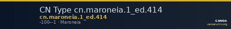 CN Type cn.maroneia.1_ed.414 — CANOA