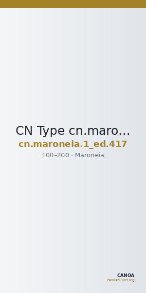 CN Type cn.maroneia.1_ed.417 — CANOA