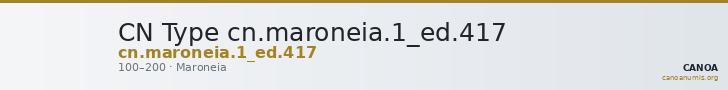 CN Type cn.maroneia.1_ed.417 — CANOA